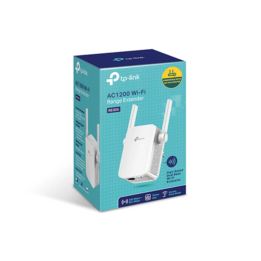 Усилитель Wi-Fi TP-Link RE305, Wi-Fi 5 AC1200, 2.4/5 ГГц – купить недорого с доставкой по Алматы и Казахстану