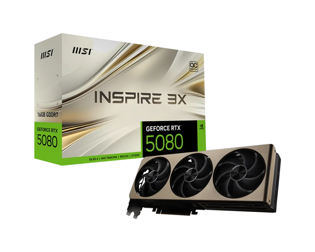Видеокарта MSI GeForce RTX 5080 16G INSPIRE 3X OC
