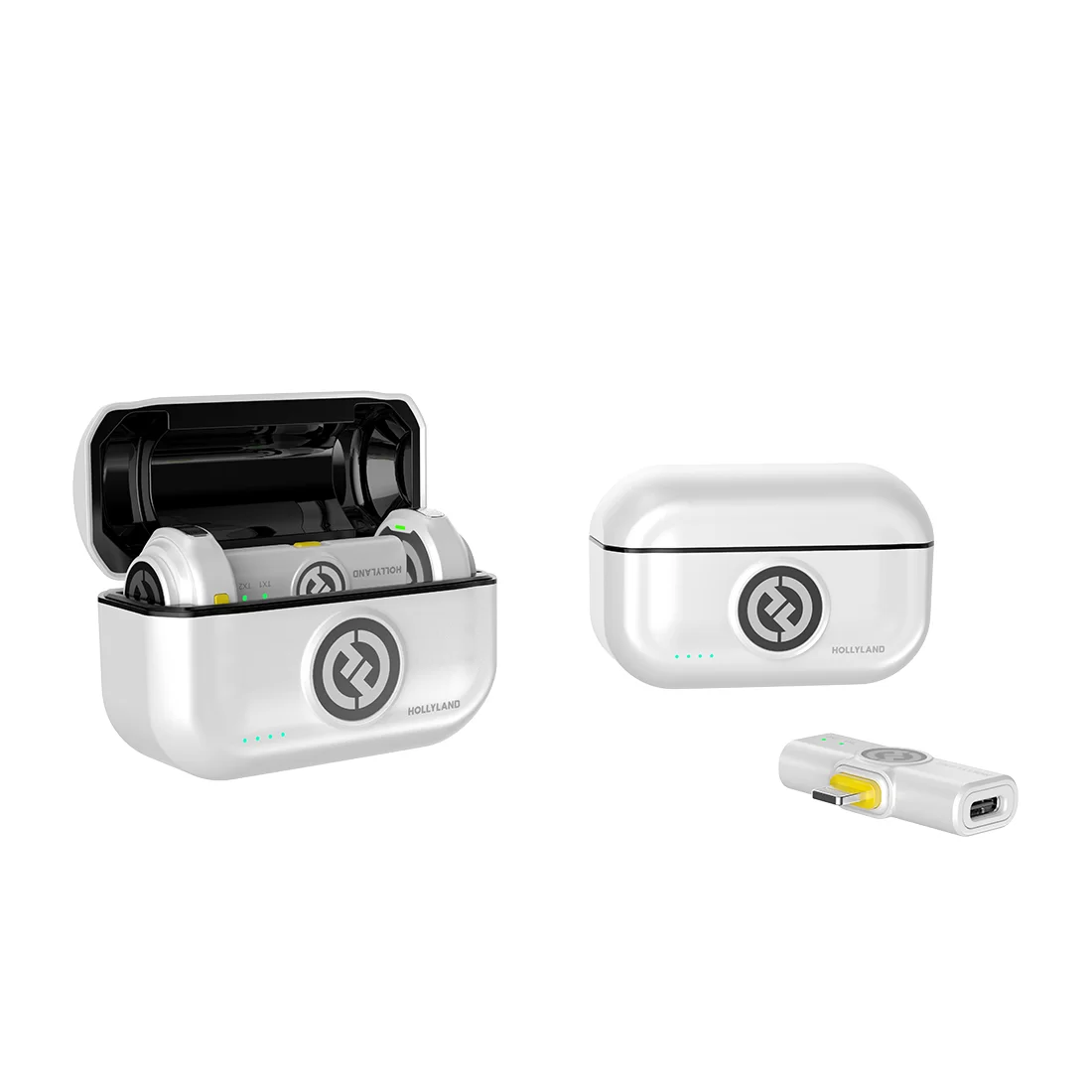 Петличный микрофон Hollyland Lark M2 Lighting Белый – купить недорого с доставкой по Алматы и Казахстану