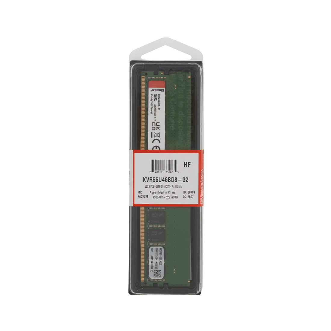 Модуль памяти Kingston KVR56U46BD8-32 DDR5 32GB — оперативная память RAM фото 3
