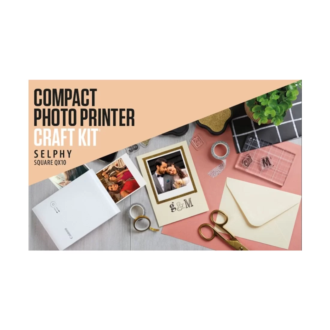 Фотопринтер Canon SELPHY SQUARE QX10 Craft Kit White (4108C026AA) – купить недорого с доставкой по Алматы и Казахстану