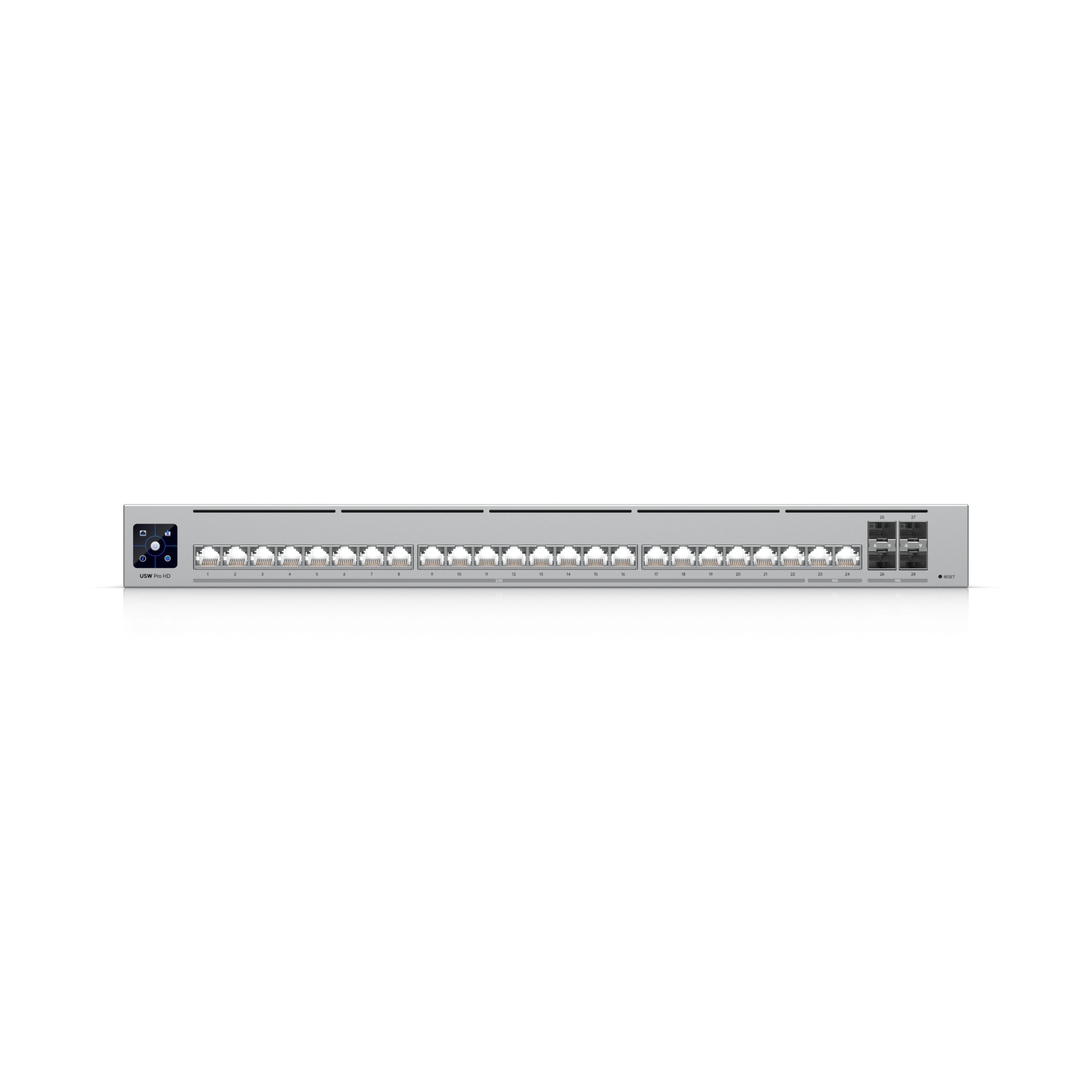 Коммутатор Ubiquiti USW-Pro-HD-24-EU, 24 порта 2.5 Гбит/с, 4×SFP+, управляемый L3 – купить недорого с доставкой по Алматы и Казахстану