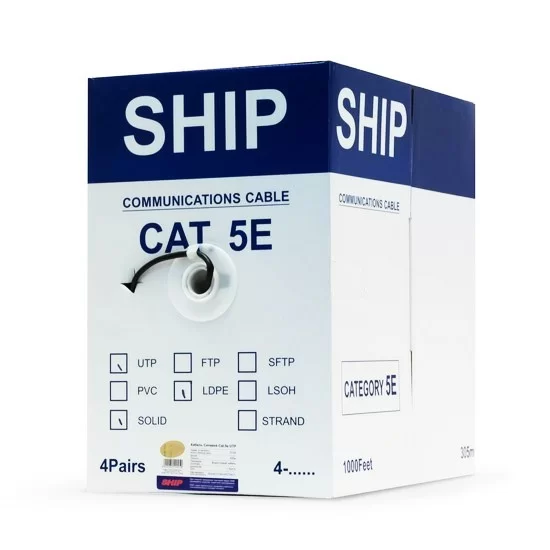 Кабель сетевой SHIP D106-VS Cat.5e UTP 30В PE – купить недорого с доставкой по Алматы и Казахстану
