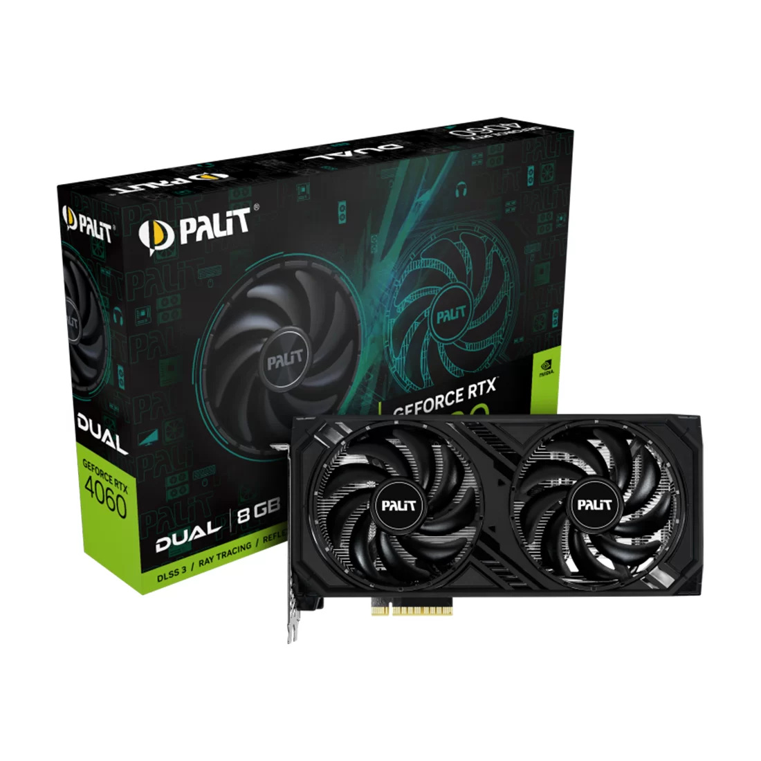 Видеокарта PALIT RTX4060 DUAL 8G (NE64060019P1-1070D) фото 3