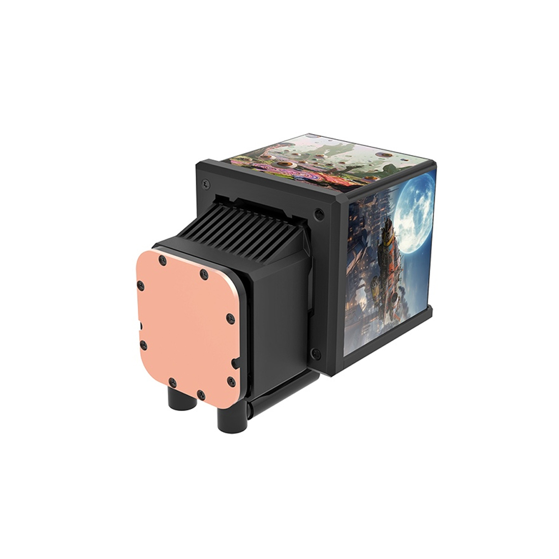 Система водяного охлаждения Thermaltake MINECUBE 360 Ultra Black 360 мм – купить недорого с доставкой по Алматы и Казахстану фото 2