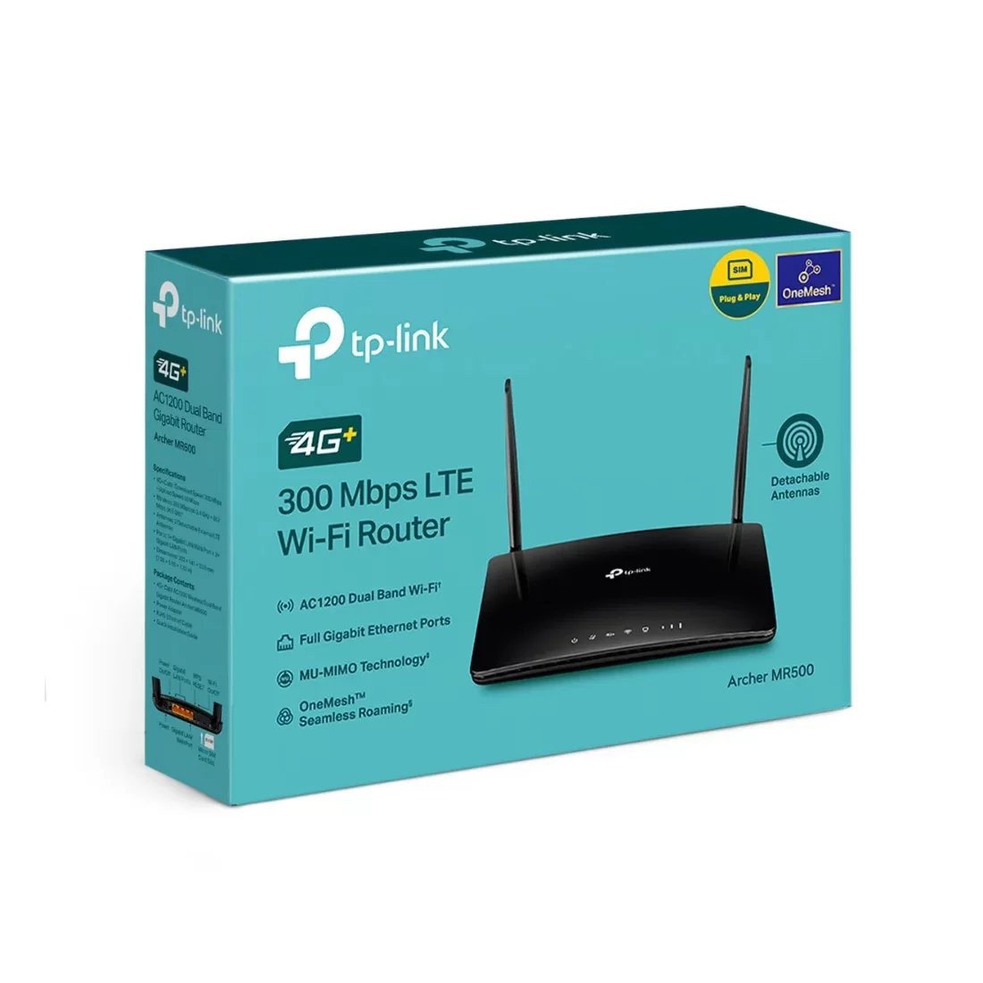 LTE-роутер TP-Link Archer MR500, Wi-Fi 5 AC1200, 2.4/5 ГГц, 1×WAN/LAN + 3×LAN 1 Гбит/с – купить недорого с доставкой по Алматы и Казахстану