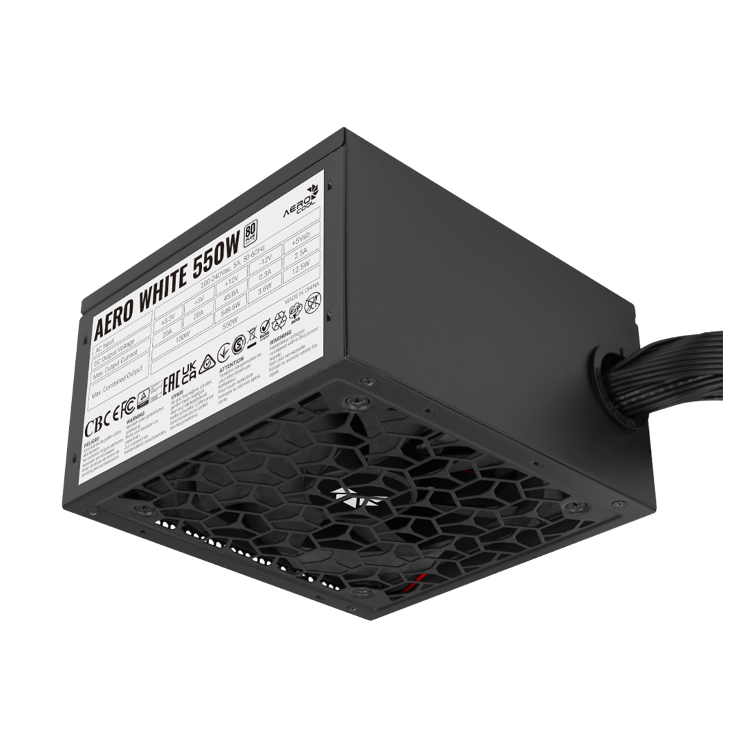 Блок питания Aerocool AERO WHITE 550W – купить недорого с доставкой по Алматы и Казахстану