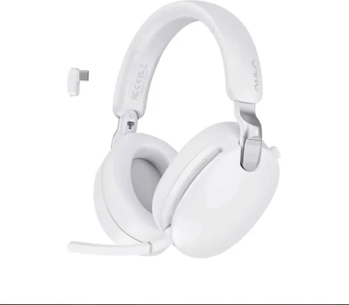Гарнитура AULA A500 White, ANC,1000mAh, BT5.4, ANC, белая — купить в Казахстане | neom.kz