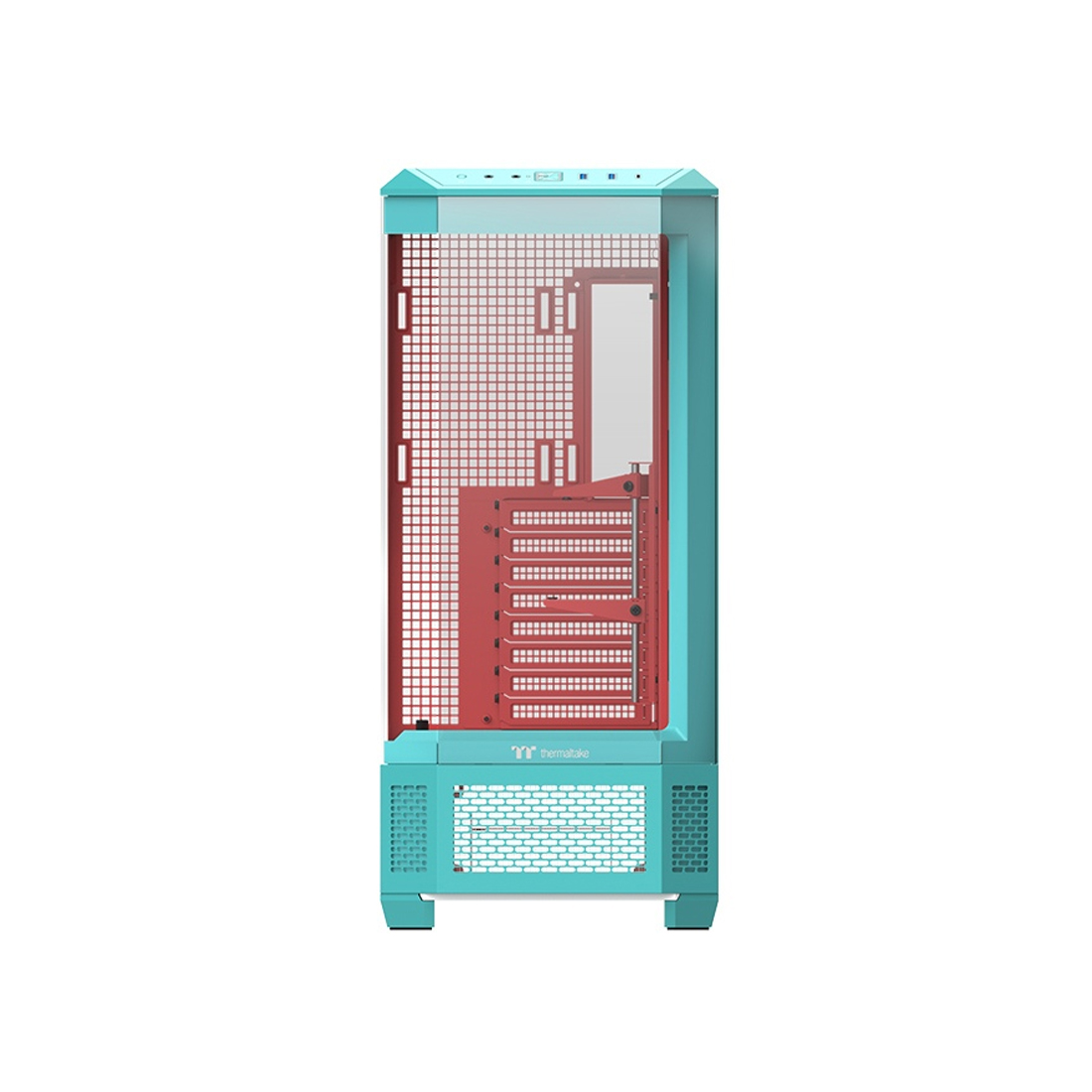 Корпус Thermaltake View 600 TG Mint Strawberry, Big Tower, голубой, без БП