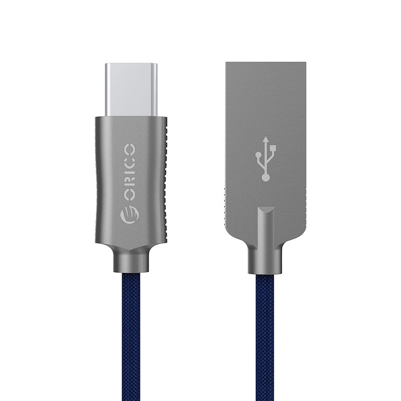 Кабель USB-C — USB-A ORICO HCU-10-V1-BL (BP) 2.4A V2 1 м (HCU-10-V1-BL v2)