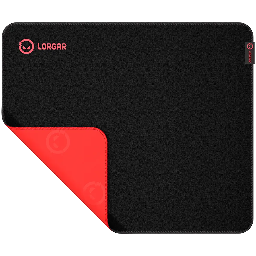 Lorgar Main 325, Gaming mouse pad, Precise control surface, Red anti-slip rubber base, size: 500mm x 420mm x 3mm, weight 0.4kg – купить недорого с доставкой по Алматы и Казахстану