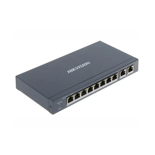 Коммутатор Hikvision DS-3E0310P-E/M(B), 8 портов 1 Гбит/с, PoE, неуправляемый — купить в Казахстане | neom.kz
