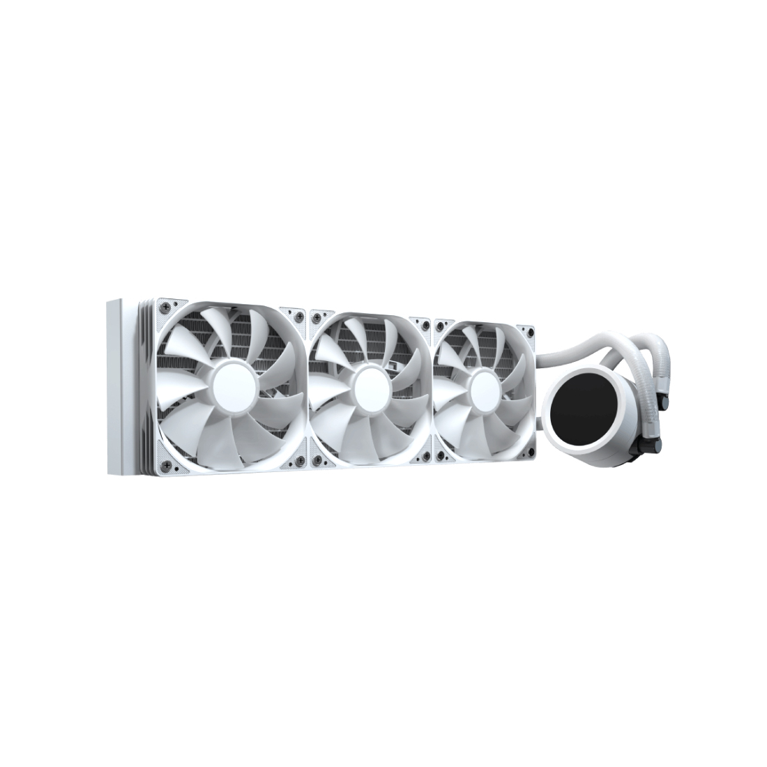 Система водяного охлаждения Aerocool Abyss L360R Digi White 360 мм – купить недорого с доставкой по Алматы и Казахстану фото 2