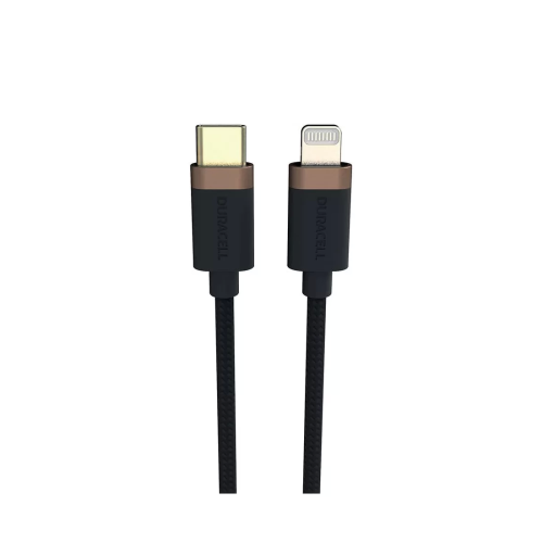 Интерфейсный кабель Duracell USB9012A USB-C to Lightning Черный — купить в Казахстане | neom.kz