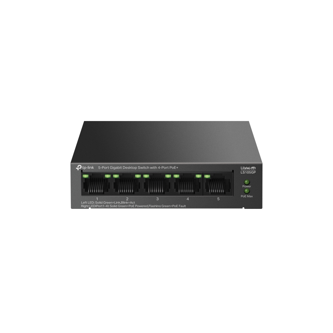 Коммутатор TP-Link LS105GP, 5 портов 1 Гбит/с, PoE+, неуправляемый – купить недорого с доставкой по Алматы и Казахстану