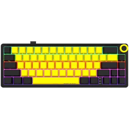 Клавиатура игровая механическая беспроводная LORGAR KBP70MW Black/Yellow — купить в Казахстане | neom.kz