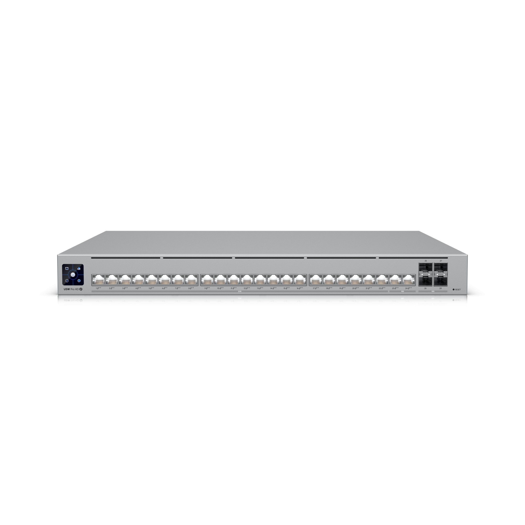 Коммутатор Ubiquiti USW-Pro-HD-24-PoE-EU, 24 порта 2.5 Гбит/с, 4×SFP+, PoE++, управляемый L3 — купить в Казахстане | neom.kz