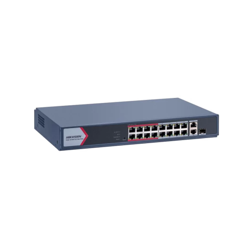 Коммутатор Hikvision DS-3E1318P-EI/M, 16 портов 1 Гбит/с, 1×SFP, PoE, управляемый L2 — купить в Казахстане | neom.kz