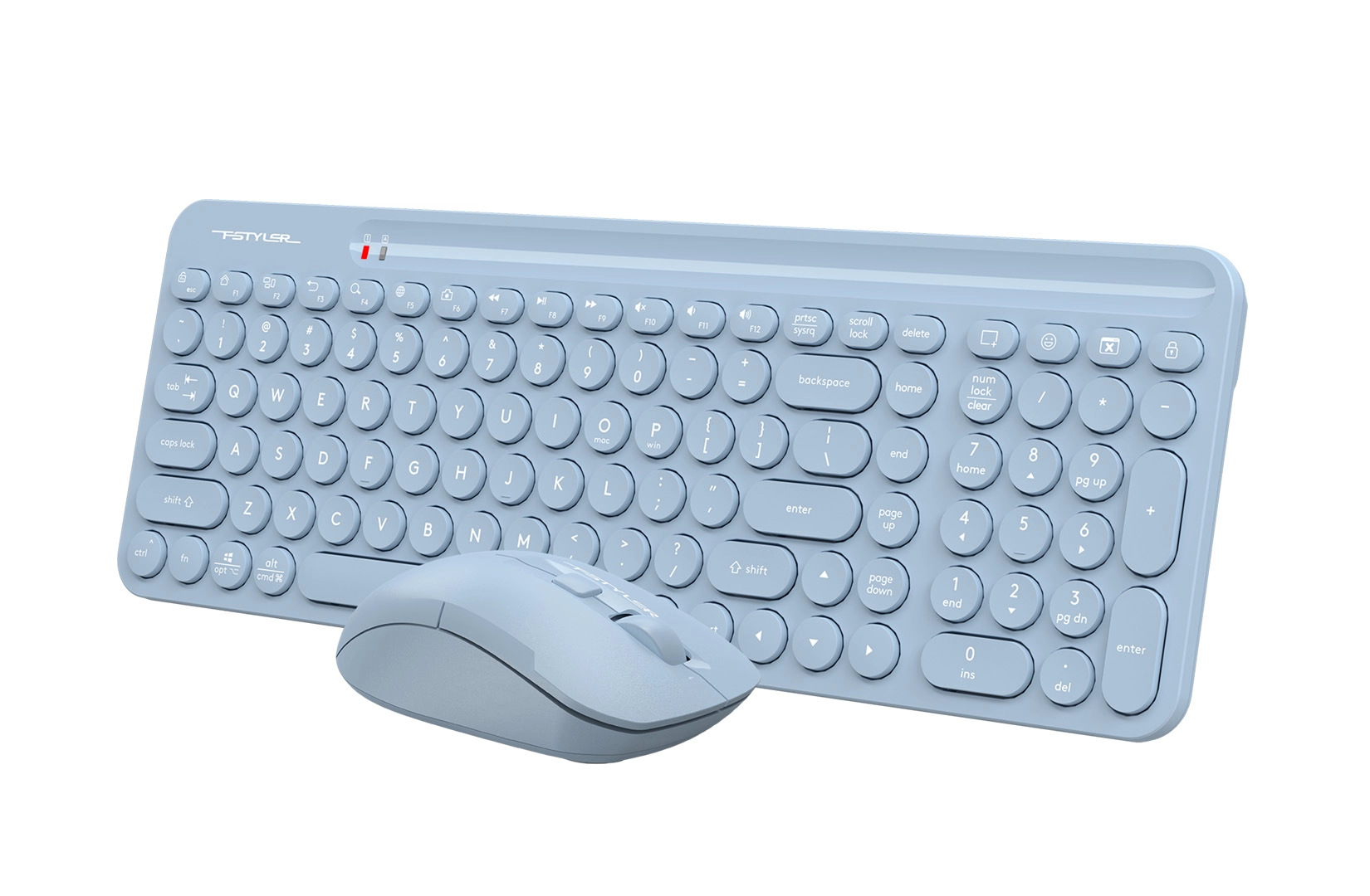 Комплект клавиатура + мышь беспроводной A4Tech Fstyler FG3300 Air2, синий