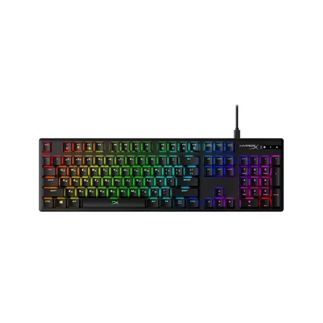 Клавиатура HyperX Alloy Origins Mechanical Gaming Keyboard Russian layout 4P4F6AX#ACB – купить недорого с доставкой по Алматы и Казахстану