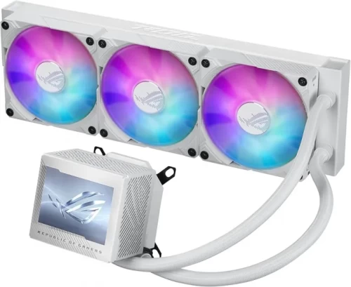 СЖО ASUS ROG Ryujin III 360 ARGB WHT Extreme, Asetekapos;s Emma Gen8 V2 Pump, magnetic ROG ARGB fans, LCD DISPLAY, WHITE,BOX — купить в Казахстане | neom.kz