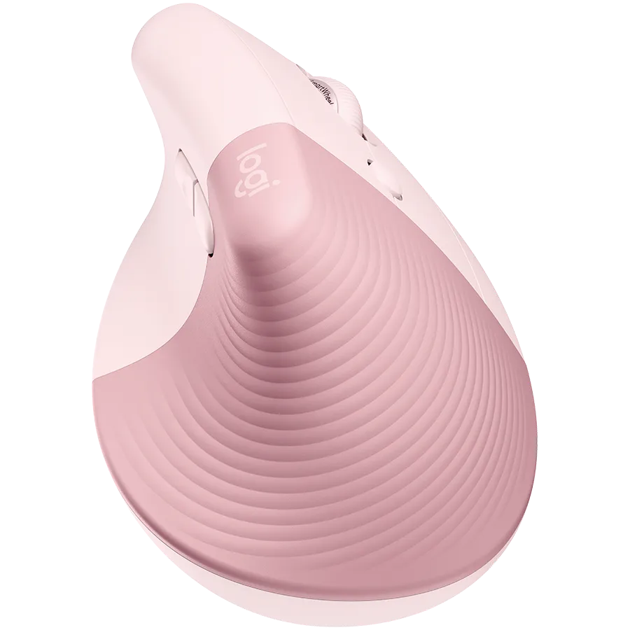 Мышь вертикальная беспроводная Logitech Lift Bluetooth Vertical Ergonomic, 6 кнопок, 4000 dpi, розовая – купить недорого с доставкой по Алматы и Казахстану