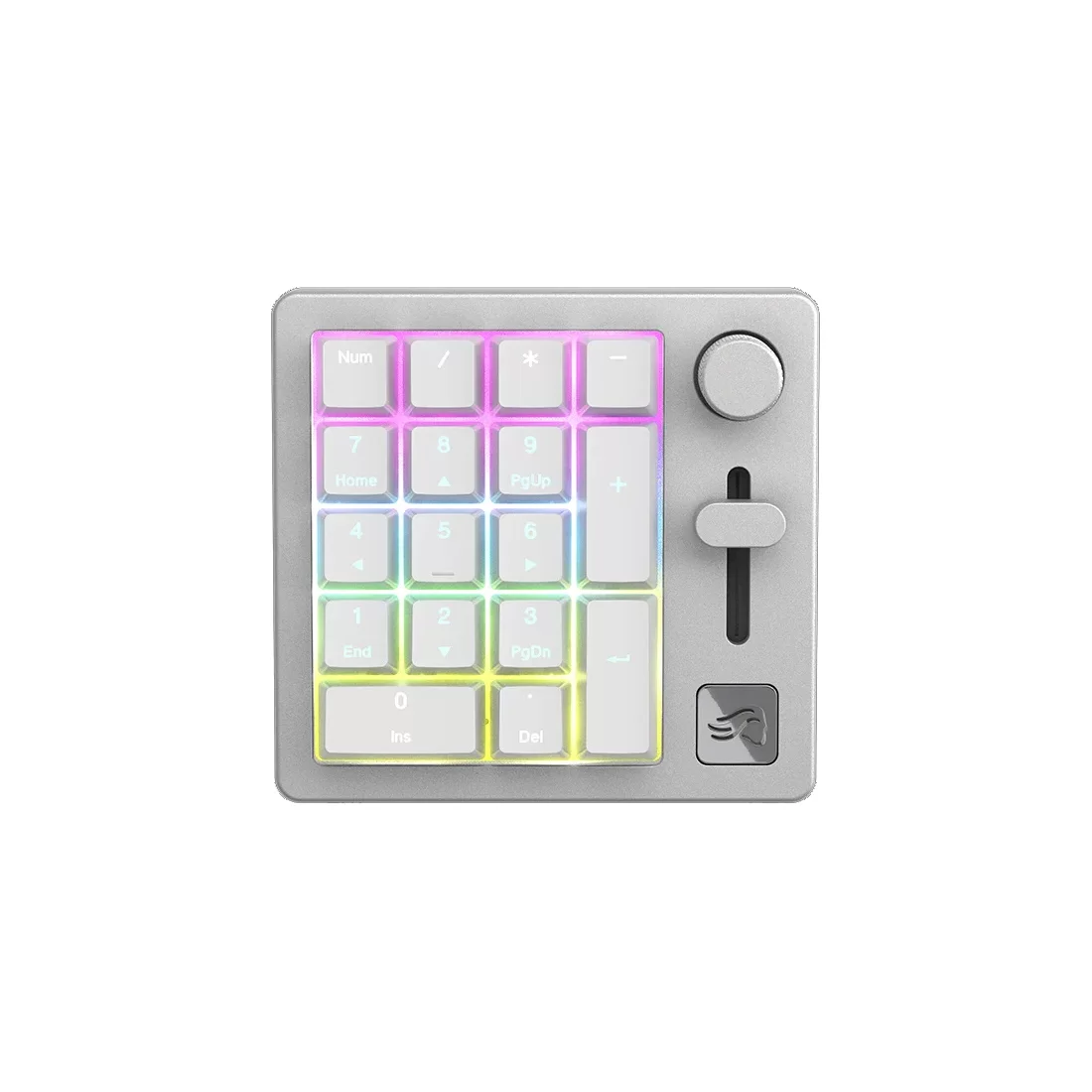 Клавиатура игровая механическая Glorious GMMK Numpad Pre-Built Fox Linear, белая – купить недорого с доставкой по Алматы и Казахстану фото 2