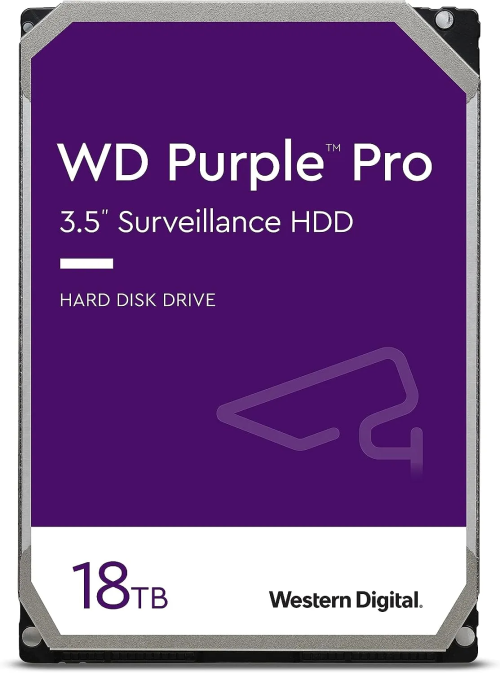 Жесткий диск для видеонаблюдения HDD 18Tb Western Digital Purple SATA 512Mb 3,5" 7200rpm WD181PURP – купить недорого с доставкой по Алматы и Казахстану