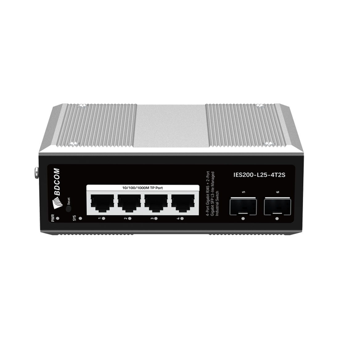 Коммутатор BDCOM IES200-L25-4T2S, 4 порта 1 Гбит/с, управляемый L3 – купить недорого с доставкой по Алматы и Казахстану