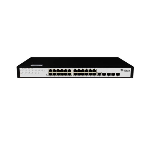 Коммутатор BDCOM S2528-C, 24 порта 1 Гбит/с, 4×SFP, управляемый L2+ — купить в Казахстане | neom.kz