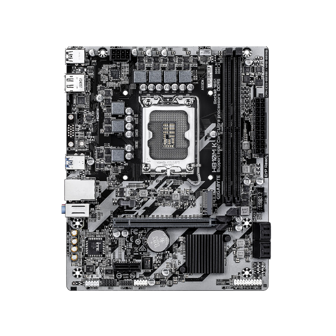 Материнская плата Gigabyte H810M K LGA1851 H810 DDR5 Micro ATX