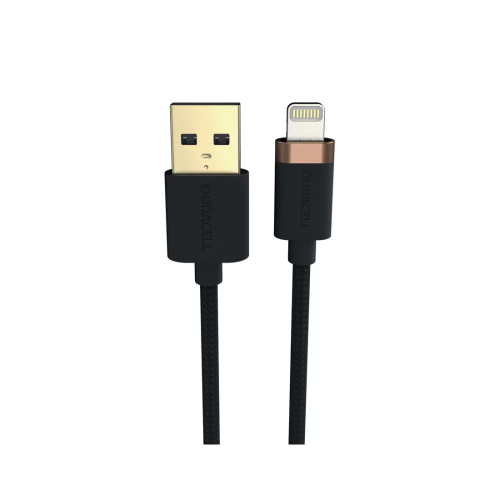 Интерфейсный кабель Duracell USB7012A USB-A to Lightning Черный — купить в Казахстане | neom.kz