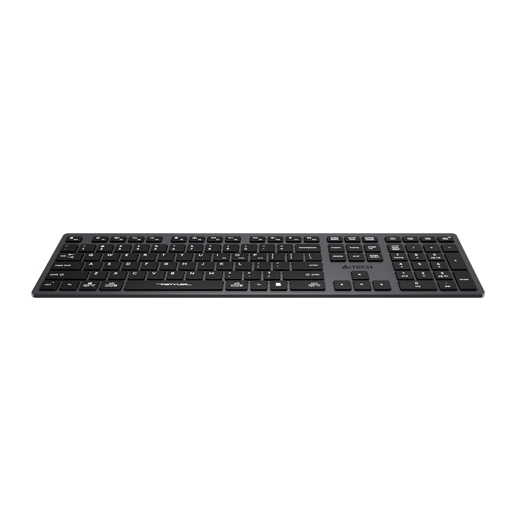 Клавиатура мембранная беспроводная A4Tech Fstyler FBX50C, серая фото 2