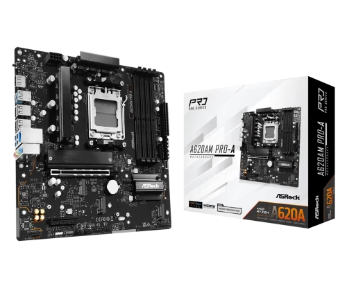 Материнская плата ASRock A620AM PRO-A AM5 A620 DDR5 Micro ATX