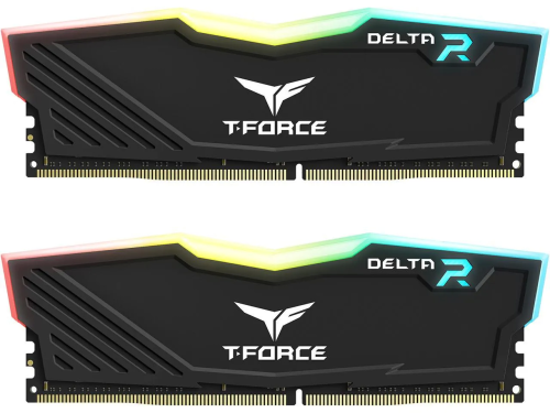 Оперативная память 16GB Kit (2x8GB) 3200MHz DDR4 Team Group DELTA RGB TF3D416G3200HC16FDC01 Black — оперативная память RAM
