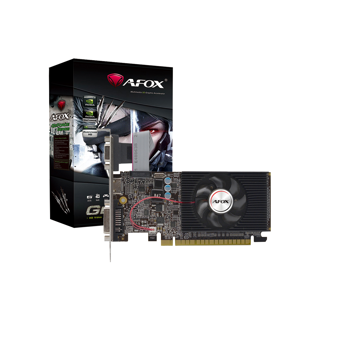Видеокарта Afox GeForce GT 610 Low Profile 2GB DDR3 (AF610-2048D3L7-V8)