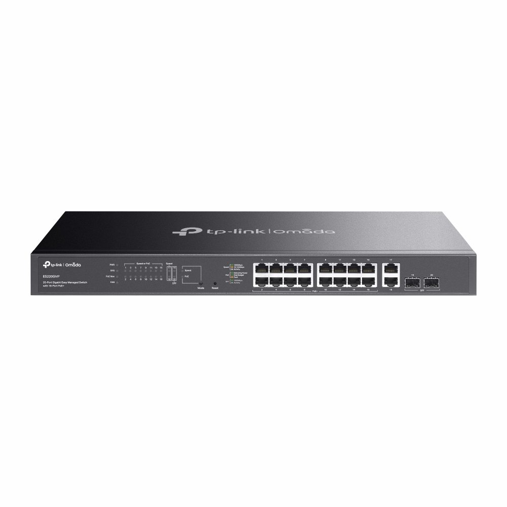 Коммутатор TP-Link ES220GMP, 1 Гбит/с, PoE+, управляемый L2