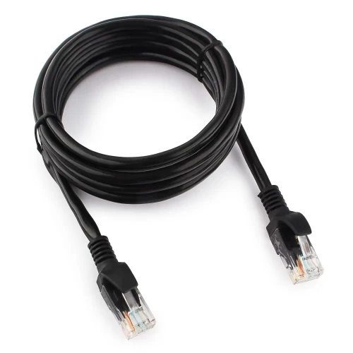 Патч-корд Cablexpert PP12-2M/BK, U/UTP кат.5e, 2 м, чёрный — купить в Казахстане | neom.kz