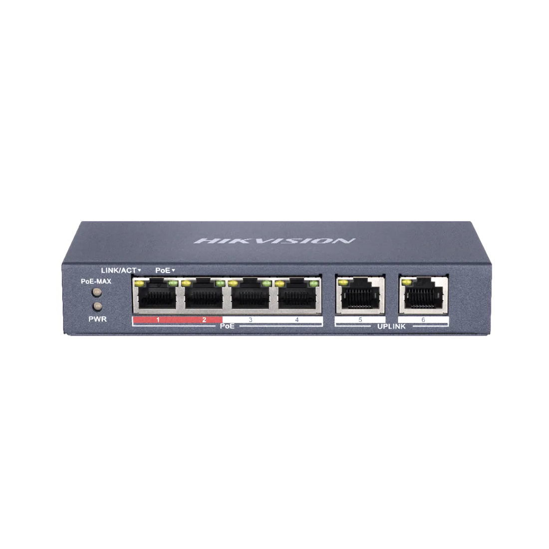 Коммутатор Hikvision DS-3E0106P-E/M(B), 6 портов 100 Мбит/с, PoE+, неуправляемый – купить недорого с доставкой по Алматы и Казахстану