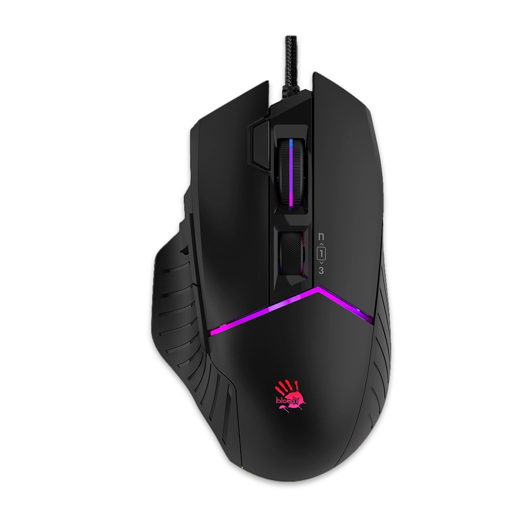 Мышь игровая A4Tech Bloody W95-Max StoneBlack, чёрная