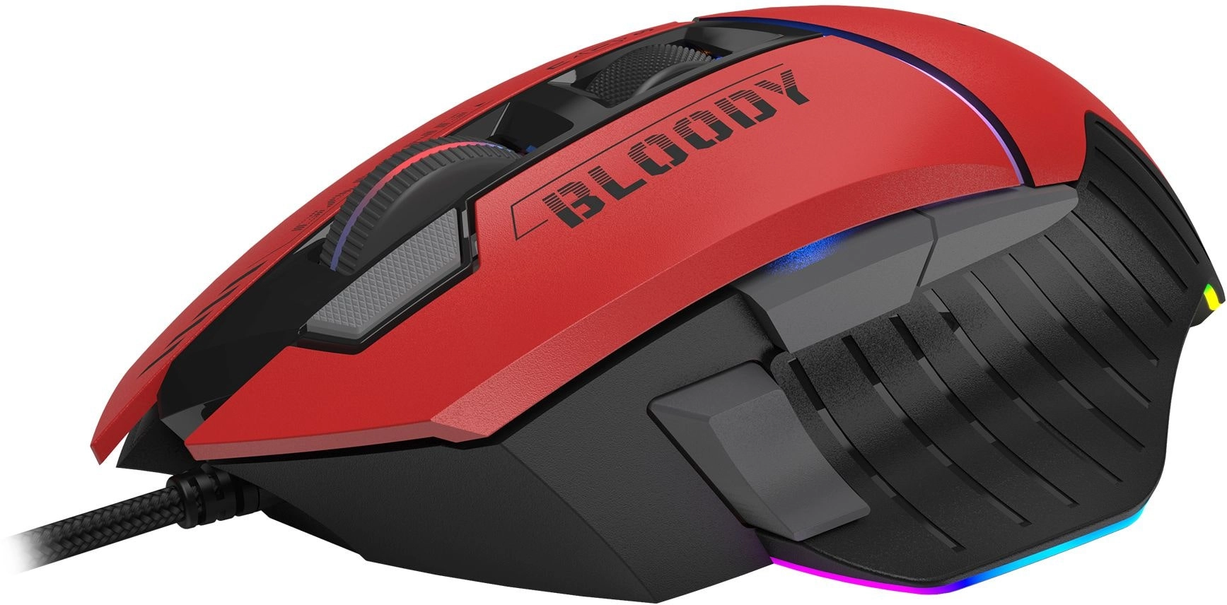 Комплект клавиатура + мышь проводной A4Tech Bloody BS5100 4в1, красный
