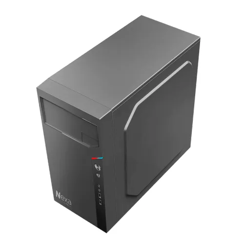 Компьютерный корпус Nexa Lite NL6505, Без БП, 2xUSB2.0, Black, mATX