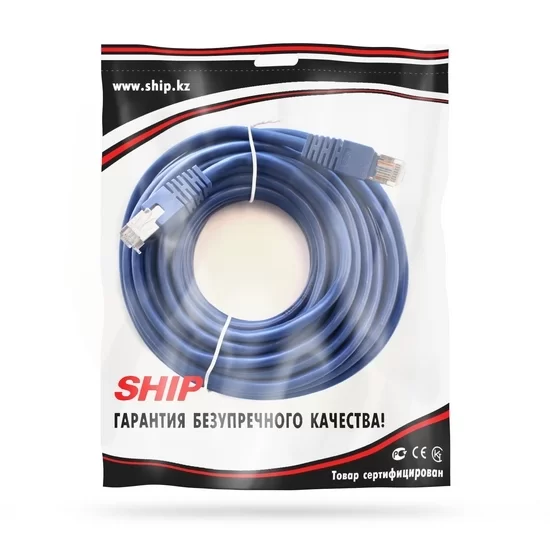 Патч Корд SHIP Cat.5e FTP LSZH RJ-45 10 м S4025BL1000-P – купить недорого с доставкой по Алматы и Казахстану
