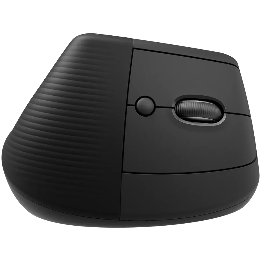Мышь вертикальная беспроводная Logitech Lift Bluetooth Vertical Ergonomic, 6 кнопок, 4000 dpi, чёрная – купить недорого с доставкой по Алматы и Казахстану фото 3