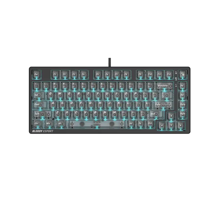 Клавиатура игровая A4Tech Bloody MS76 Stellar, чёрная