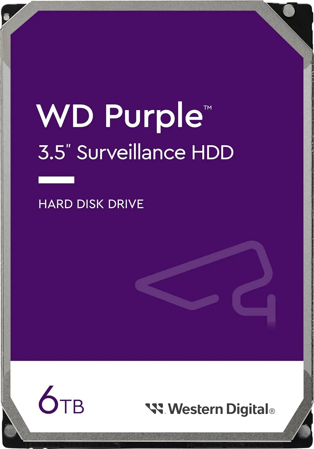 Жёсткий диск HDD 6 Tb SATA 6Gb/s Western Digital Purple WD64PURZ 3.5" 5640rpm 256Mb – купить недорого с доставкой по Алматы и Казахстану
