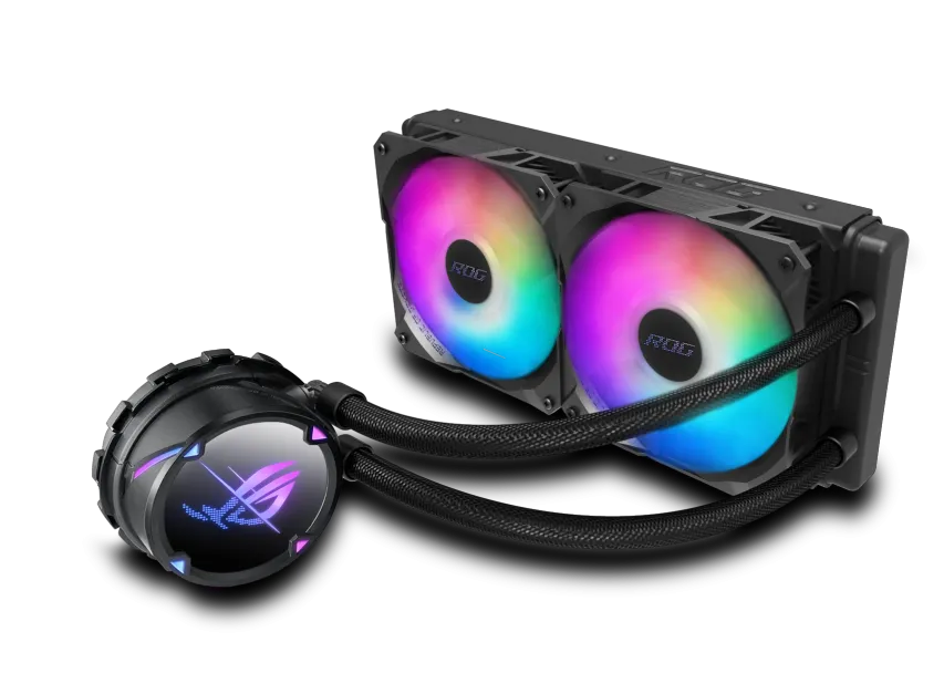 Водяное охлаждение CPU Asus ROG STRIX LC II 240 ARGB Liquid CPU Cooler, 2 x12cm PWM Fan, ARGB – купить недорого с доставкой по Алматы и Казахстану