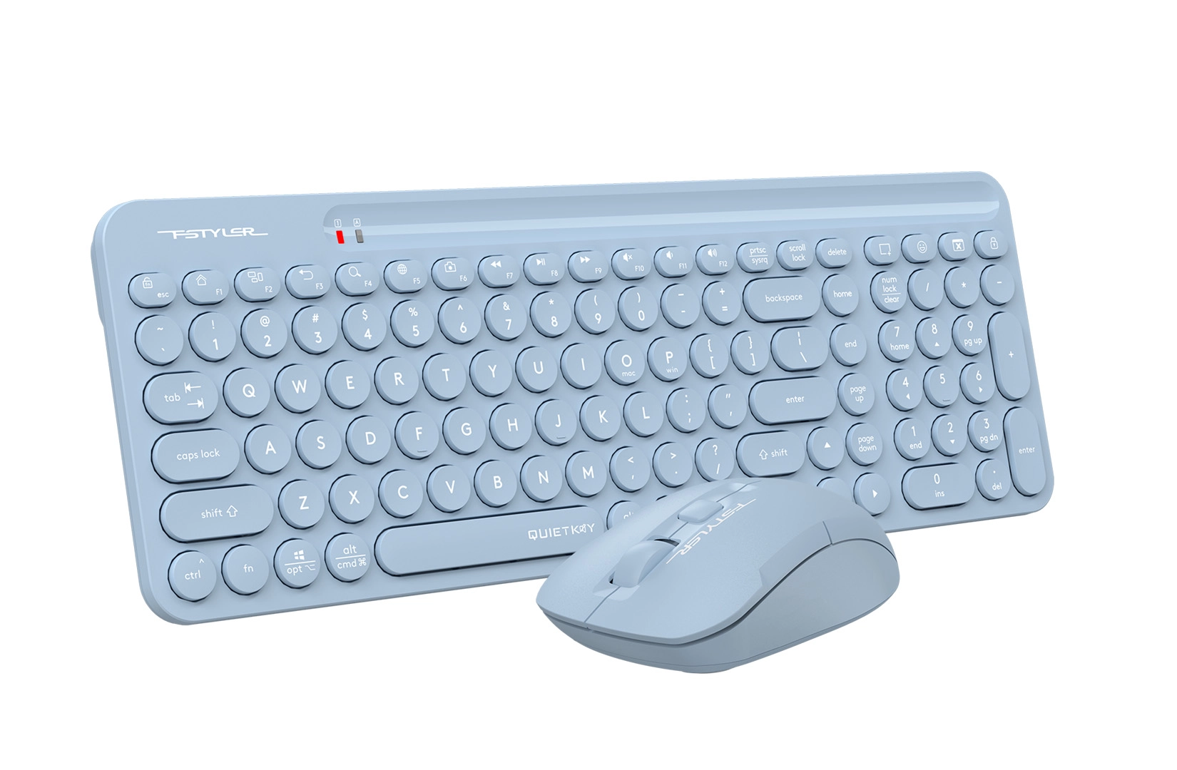 Комплект клавиатура + мышь беспроводной A4Tech Fstyler FG3300 Air2, синий