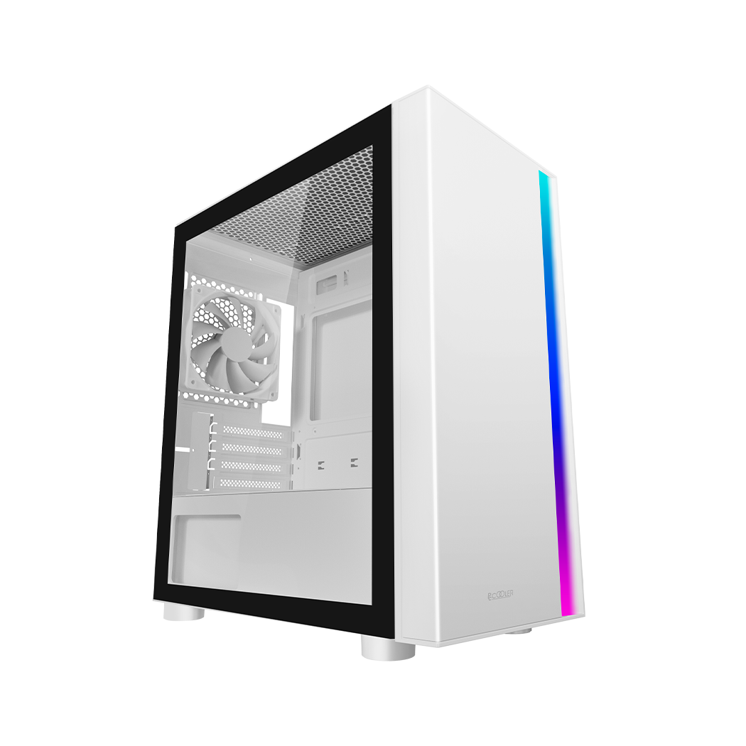 Корпус PCCooler LM300 ARGB WH mATX/ITX USB3.0, 2xUSB2.0 White