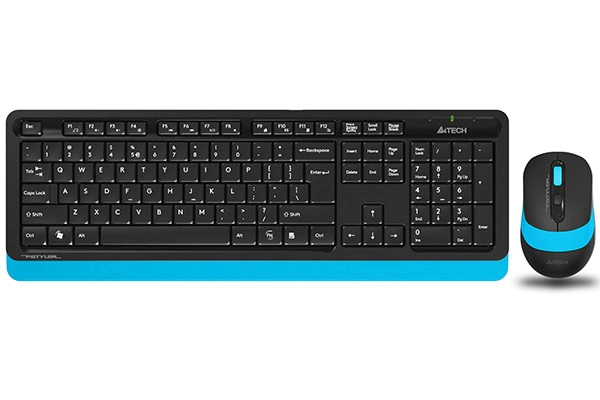 Комплект клавиатура + мышь беспроводной A4Tech Fstyler FG1010, синий